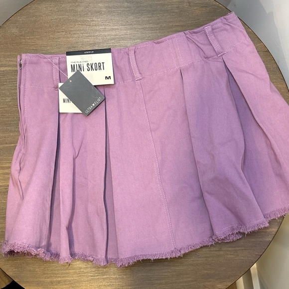 Ultra Flirt Lilac Pleated Skater Skirt - Picture 1 of 7